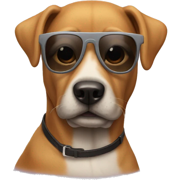 Dog with sunglasses  emoji