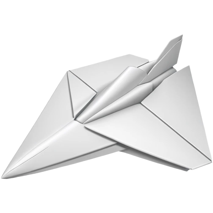 White paper airplane  emoji
