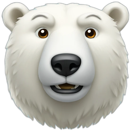 Polar bear emoji