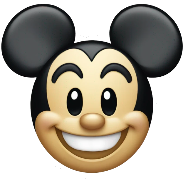 Mickey Mouse smiling emoji