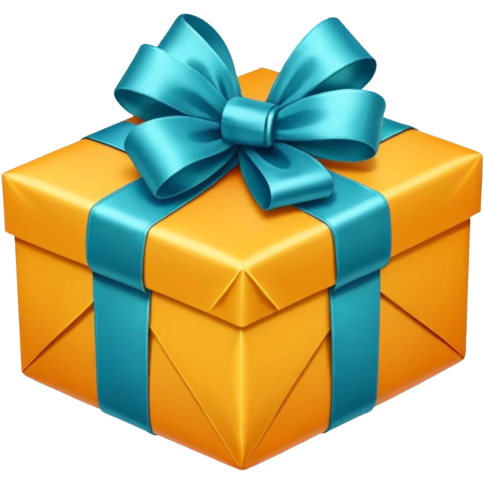 smooth rainbow gift emoji