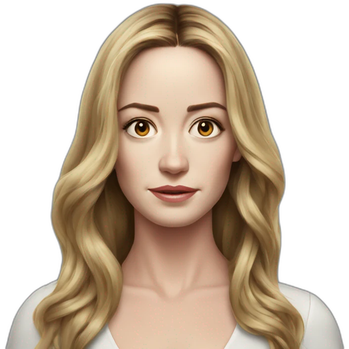 Emily Blunt serious slim long hair emoji