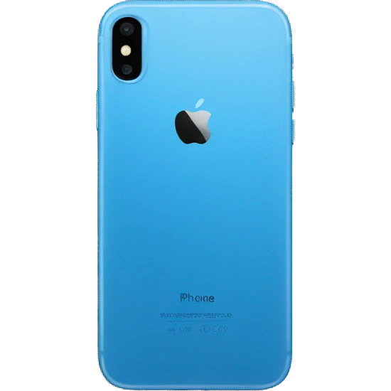 Blue iphone emoji