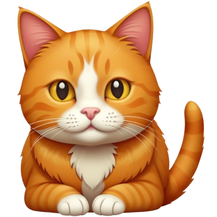 Рыжый кот emoji
