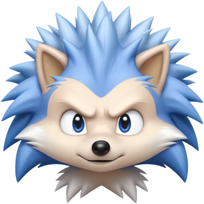 Silver the hedgehog emoji