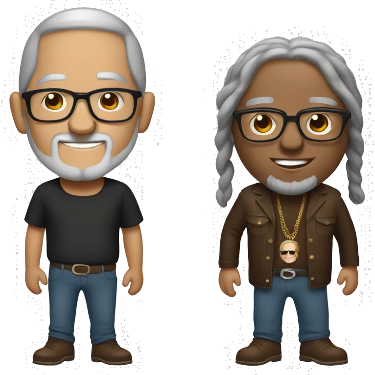 Brown and Willie Nelson with glasses emoji