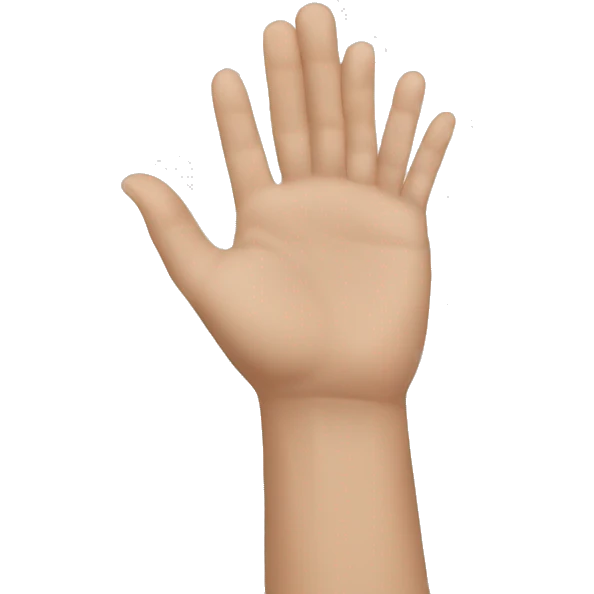 white ir crossing her hands emoji