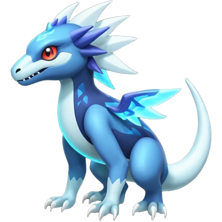 Neon Vibrant Pulsating Trail-glowing Chromatic Trico-Absol-Salamence-Salandit-Silvally-fusion-hybrid emoji