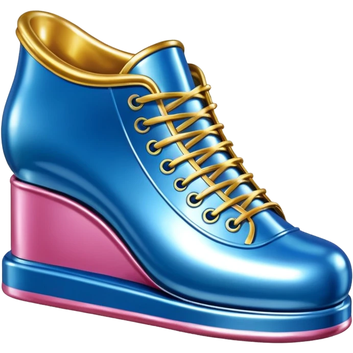 Jeff Koons style spam can shoe sculpture  emoji