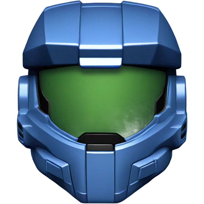 Master Chief Halo helmet Blue emoji