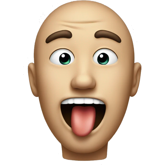 guy drooling with snot running from his nose  emoji