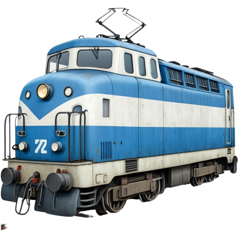 A soviet blue-white electric locomotive “chs 200” emoji