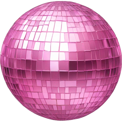 Baby pink mirrorball emoji