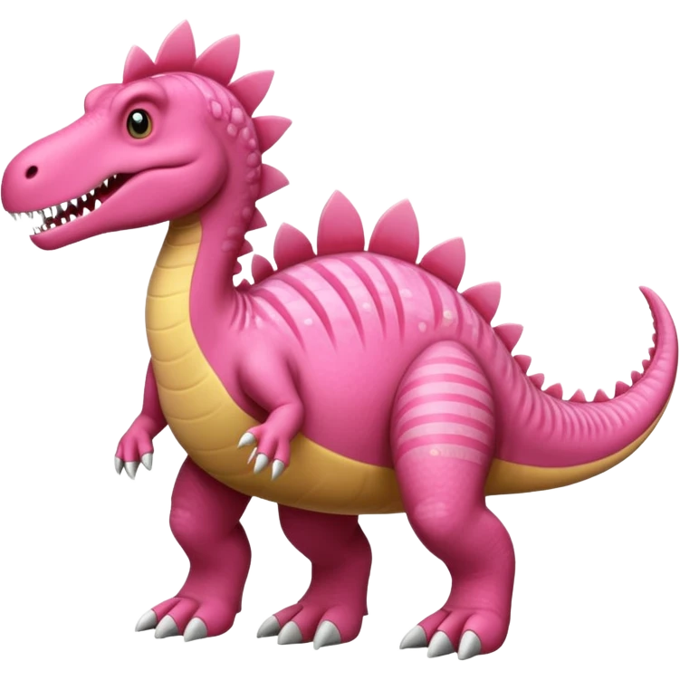 Pink spinosaurus emoji