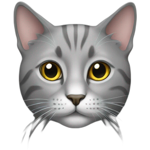 Cat grey emoji