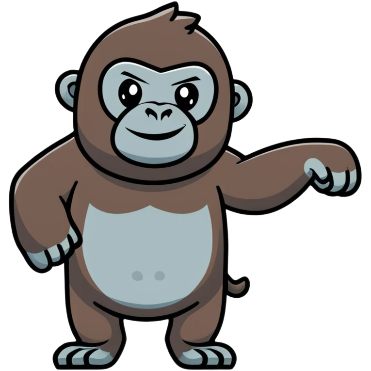 gorilla pointing emoji