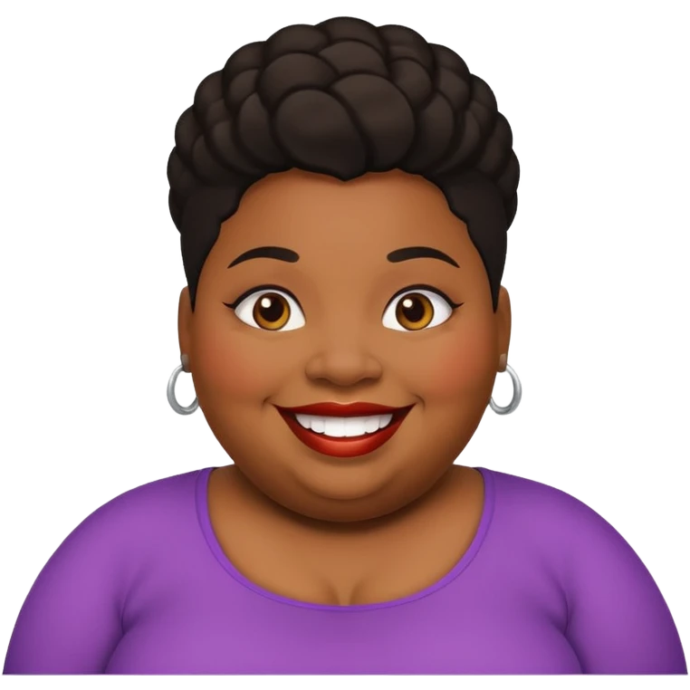 Fat black gay woman emoji