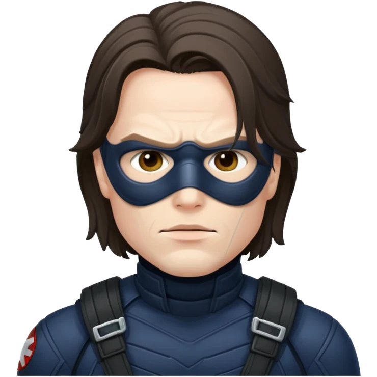Winter soldier with mask emoji