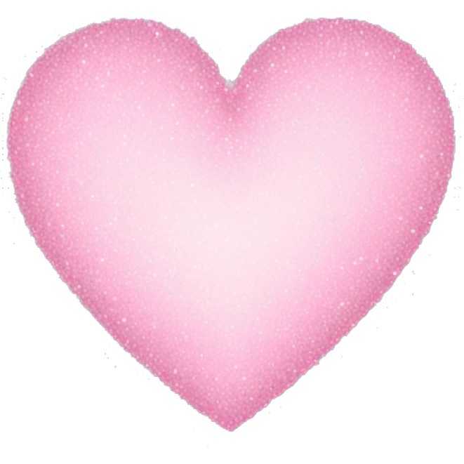 Light pink sparkling heart emoji