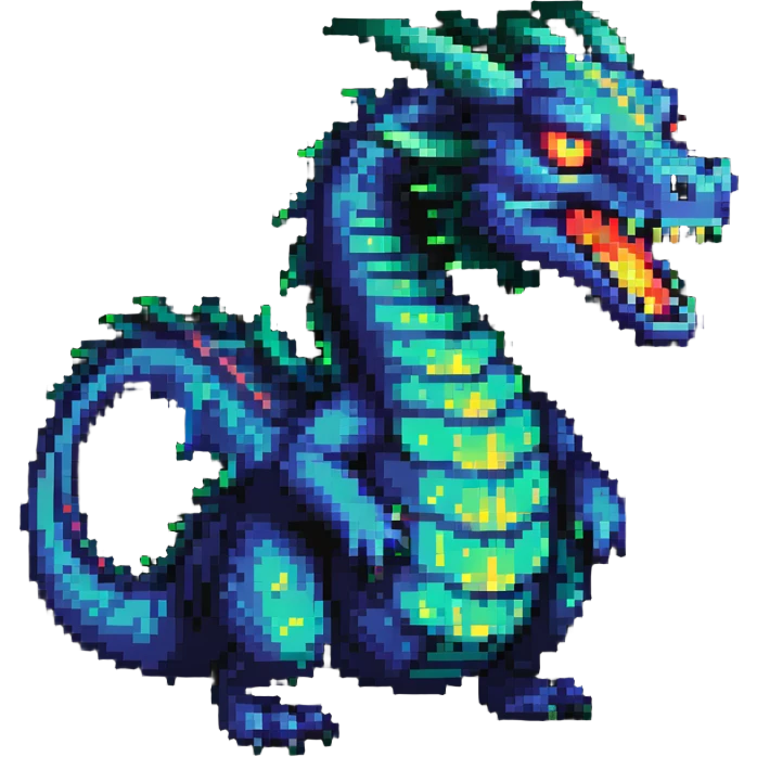 scary glowing dragon emoji