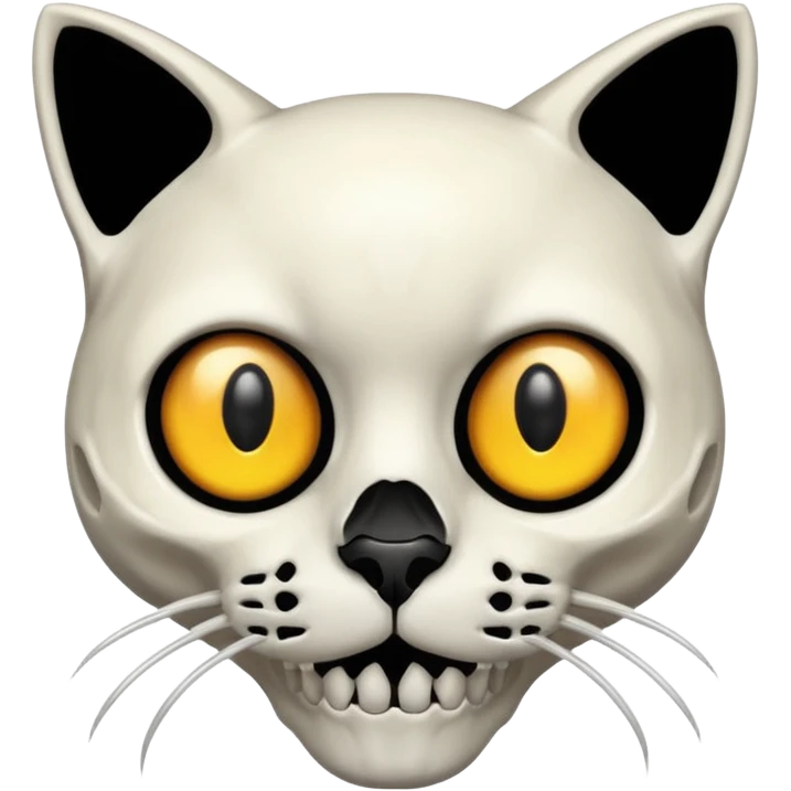 black-eye-sockets cat-skull emoji