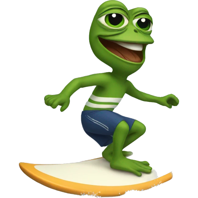 pepe surfing emoji