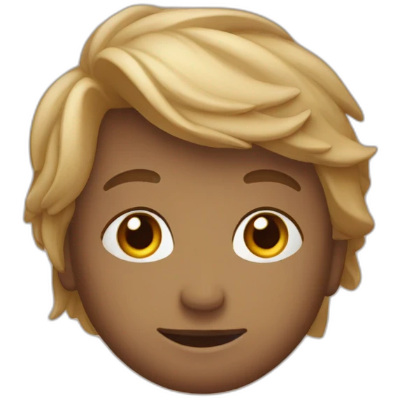 un garçon des dos, face à un magnifique coucher de soleil emoji
