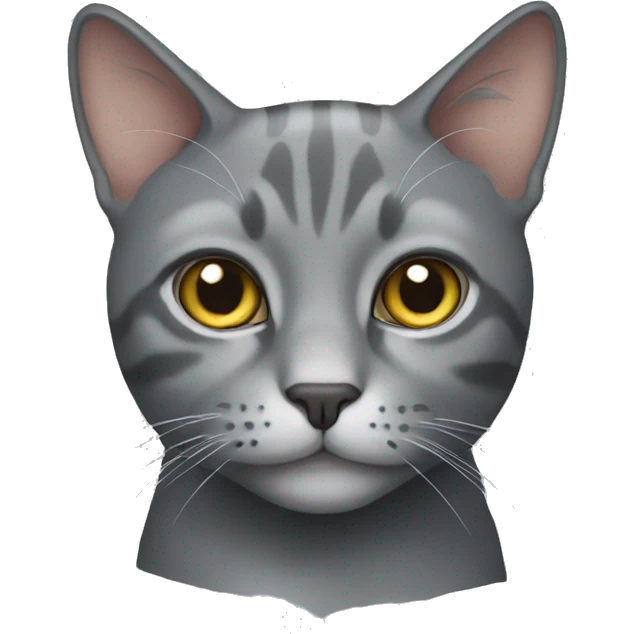 Grey cat emoji