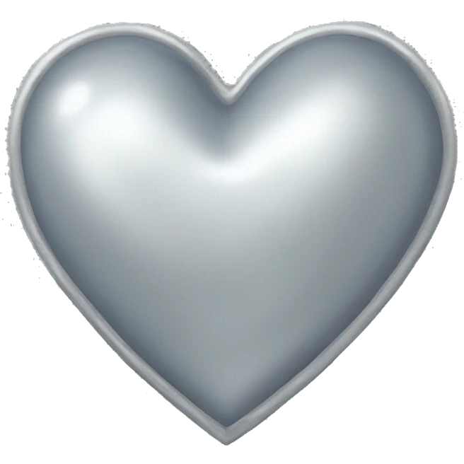 Silver heart emoji