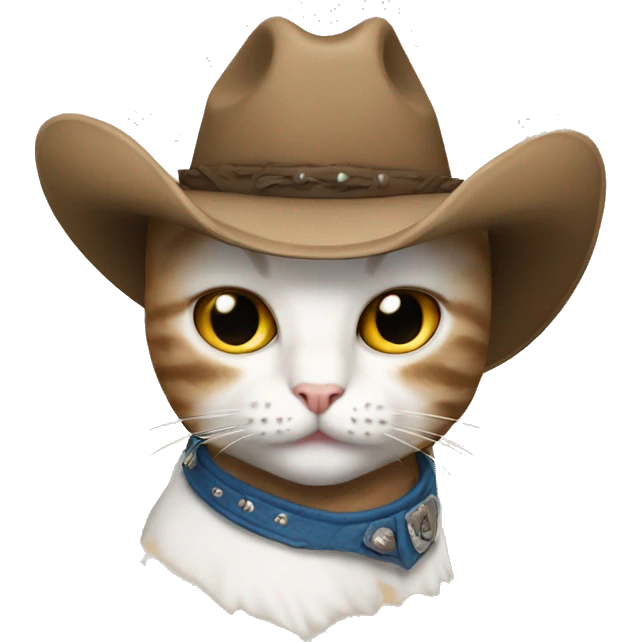 Cowboy kitty emoji