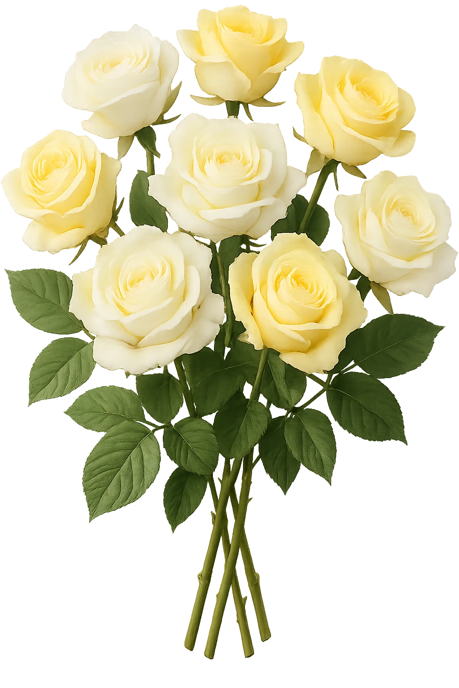 bouquet of white and yellow roses , remove background emoji
