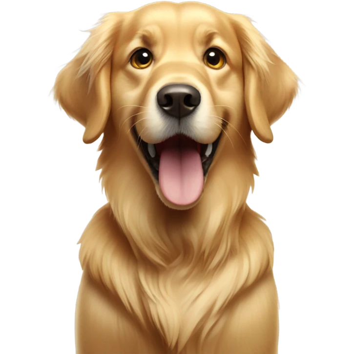 Golden retriever alsurprised emoji