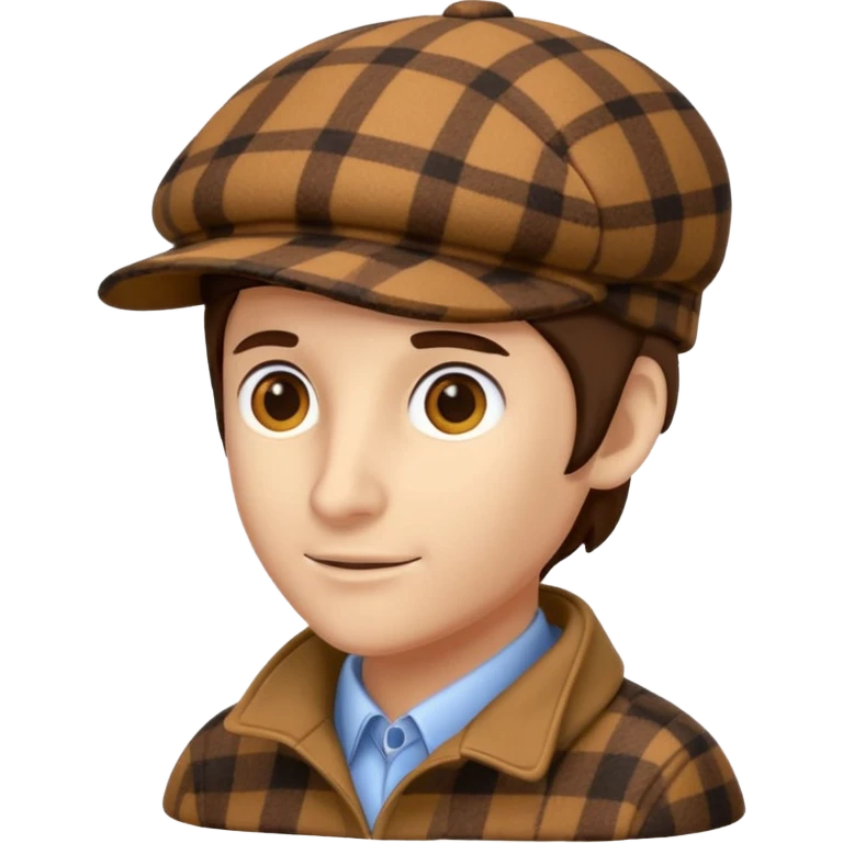 deerstalker hat two visors emoji