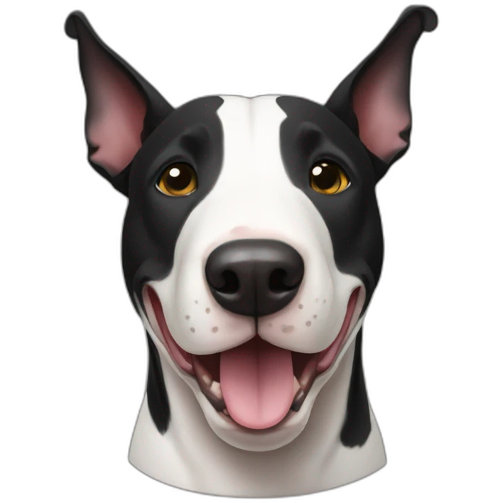 Black English bullterrier  emoji