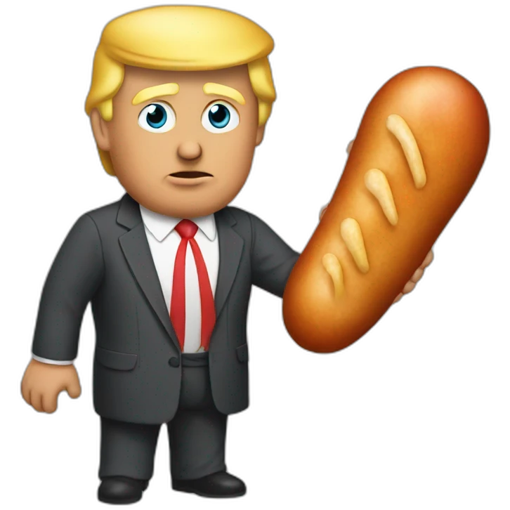 trump-holding-his-sausage emoji