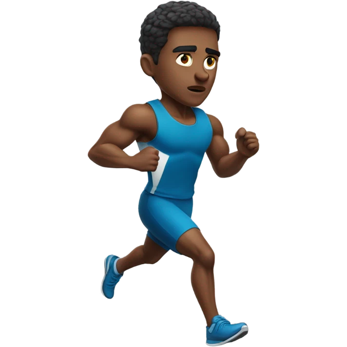 athlete running emoji