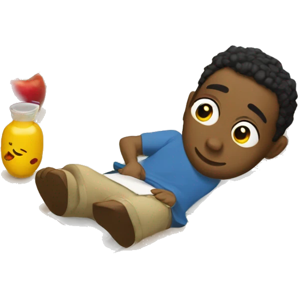 the student lay down on his desk emoji