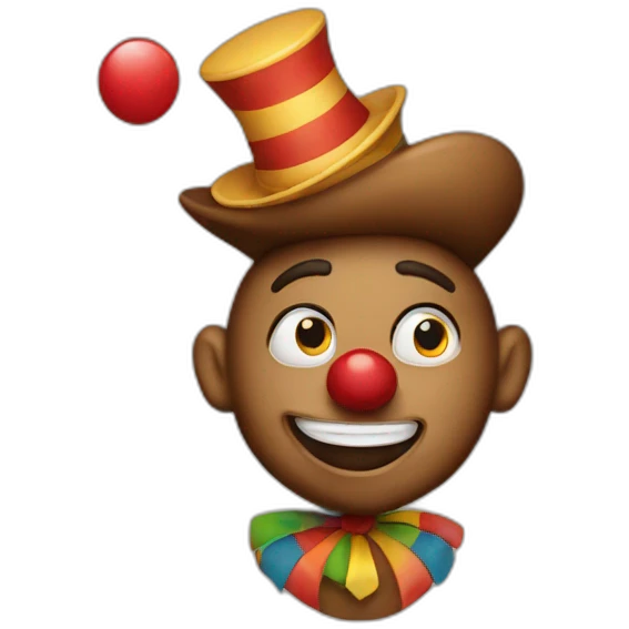 Brown clown emoji emoji