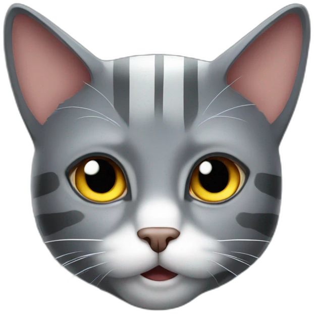 a grey cat as captain america emoji