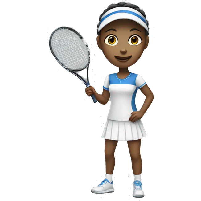 Swedish girl playing tennis emoji