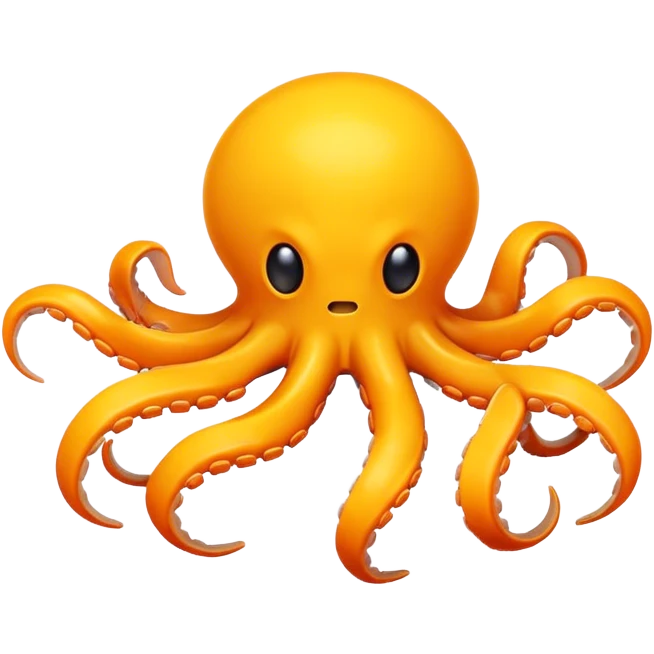 octobot, yellow-orange emoji
