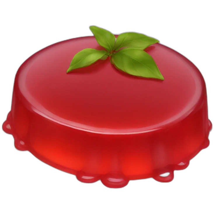 red-jello-on-plate emoji