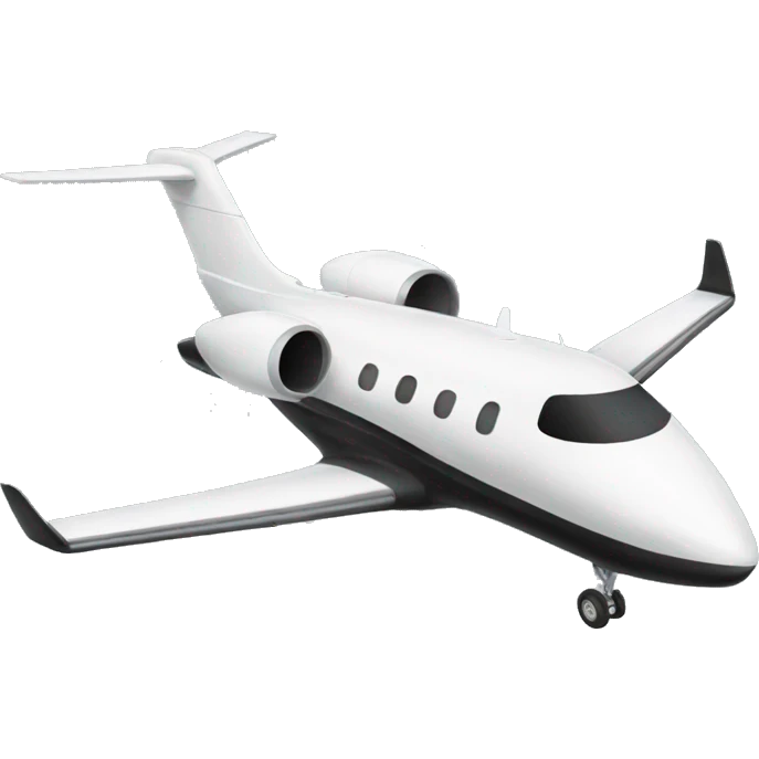 Black private plane emoji