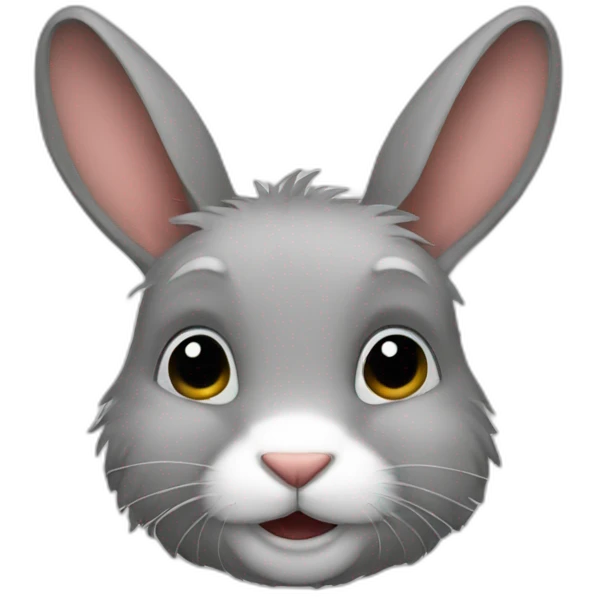 Hairy rabbit emoji