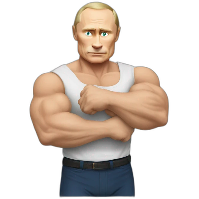 putin with biceps emoji