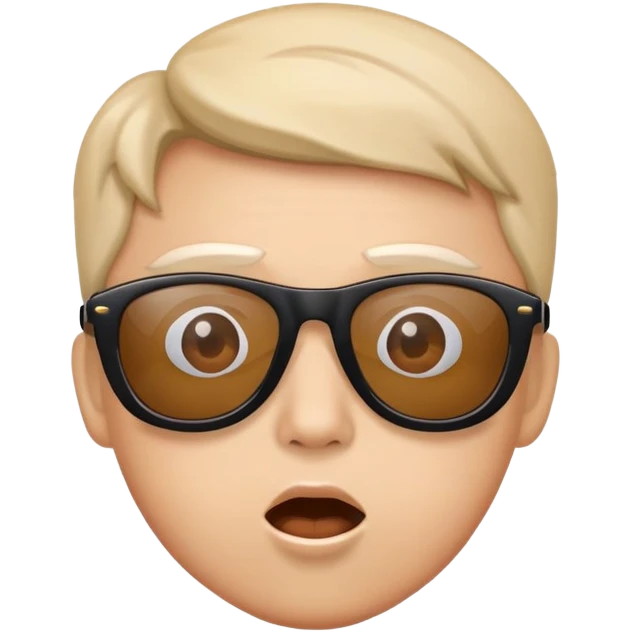 Surprised with sunglasses  emoji