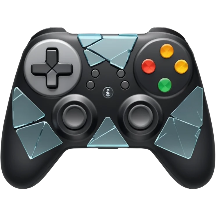 game controller shattered shattered glass emoji