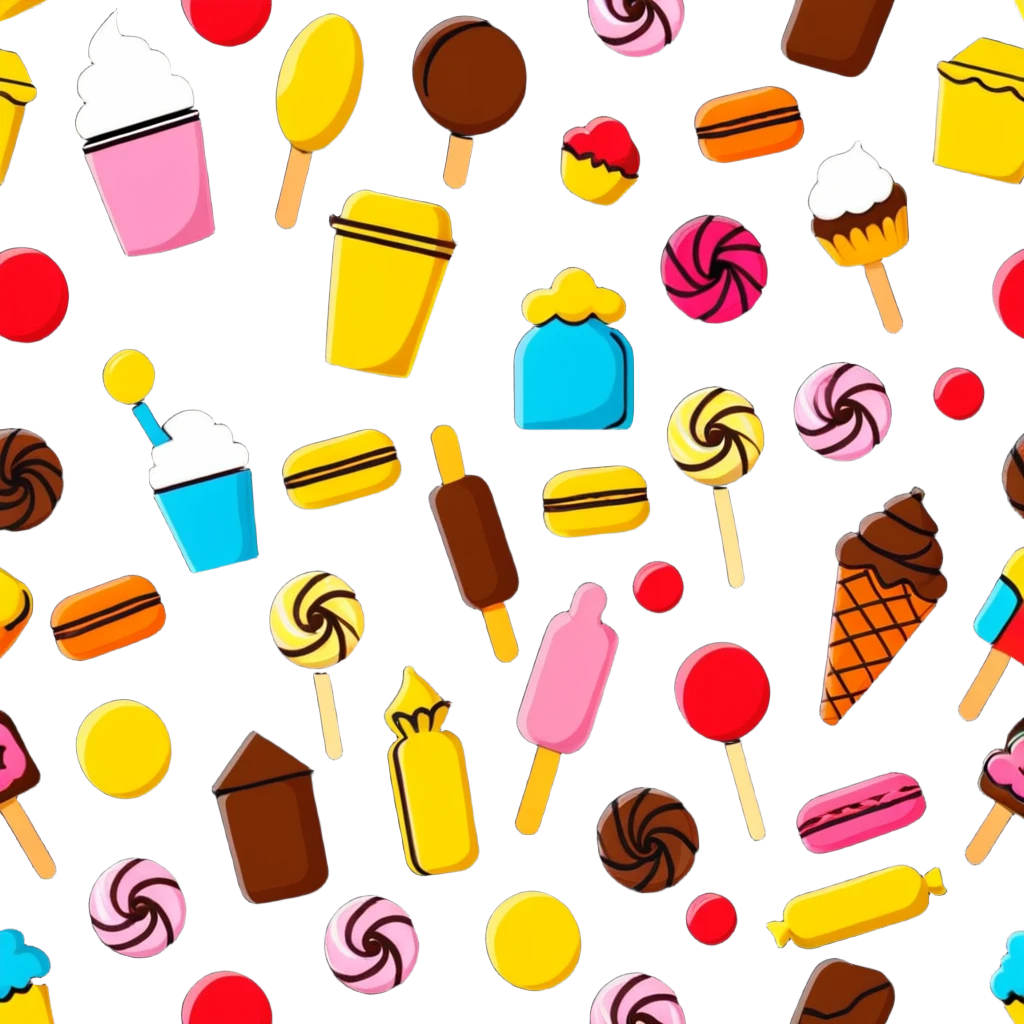colorful confectionery items emoji