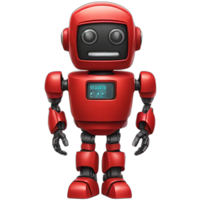 red robot number 10 emoji