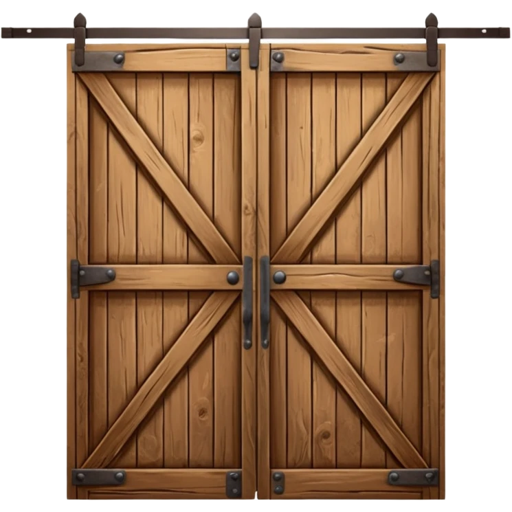 rustic barn door emoji